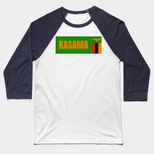 Kasama City in Zambia Flag Baseball T-Shirt